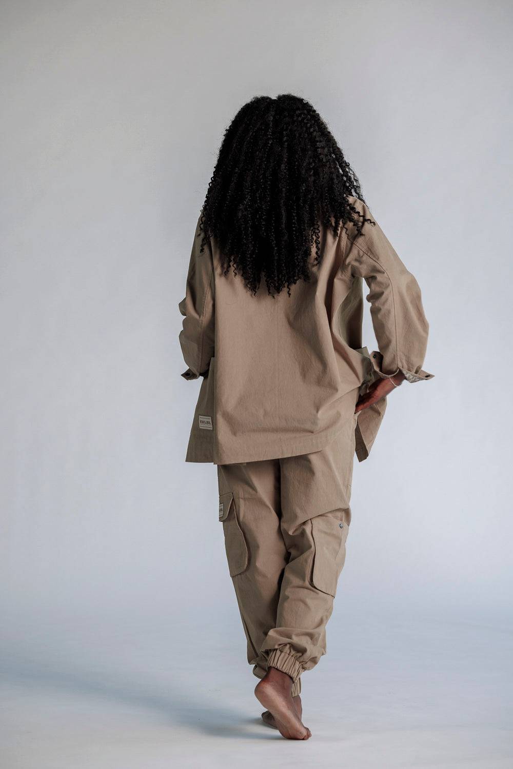 Karo Kauer Cargo Jacket Mocca Neueste Mode