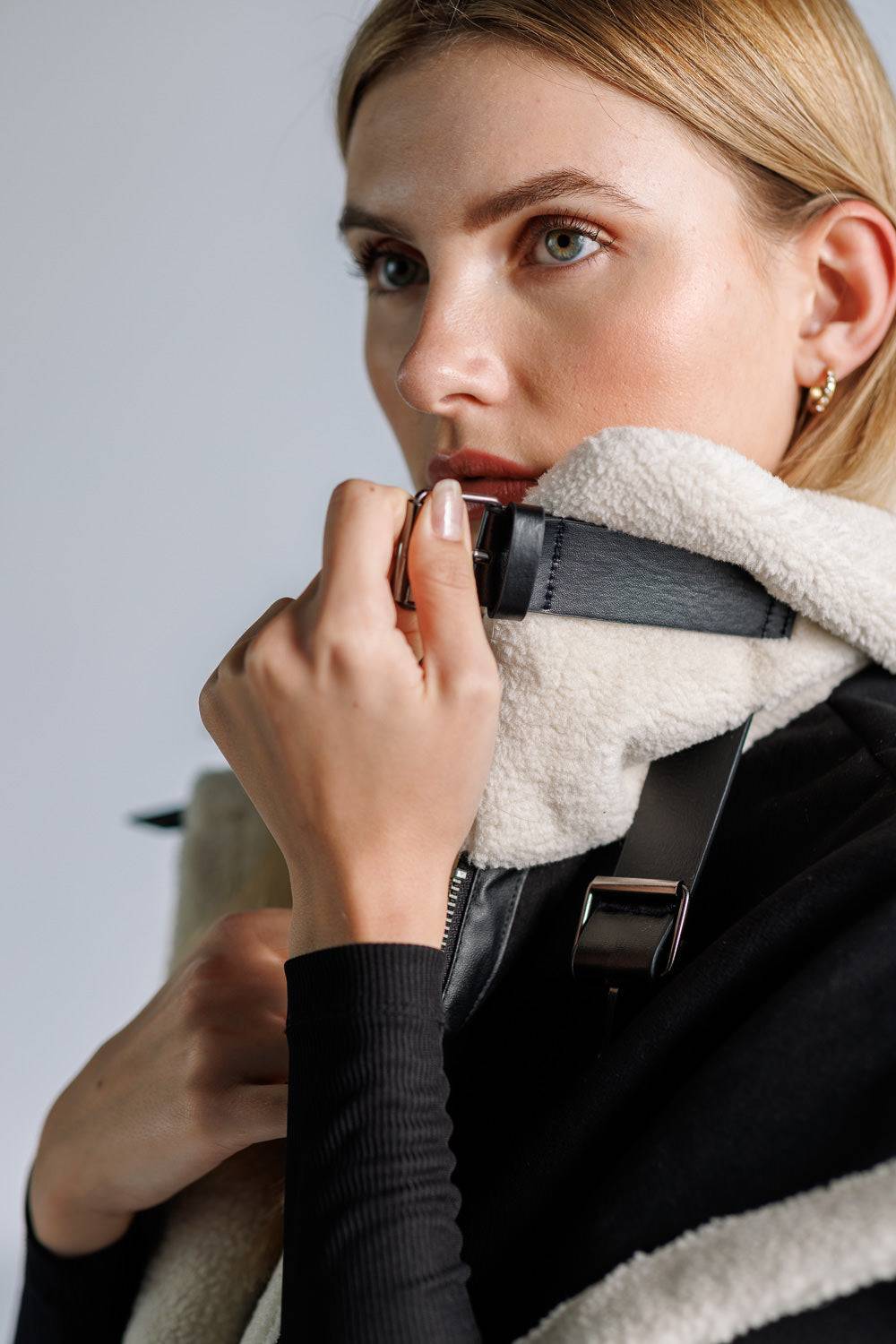 Karo Kauer Double Faced Vest Black Zeitlich begrenztes Angebot