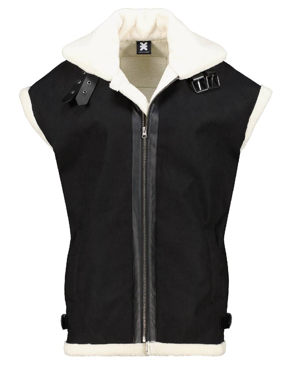 Karo Kauer Double Faced Vest Black Zeitlich begrenztes Angebot