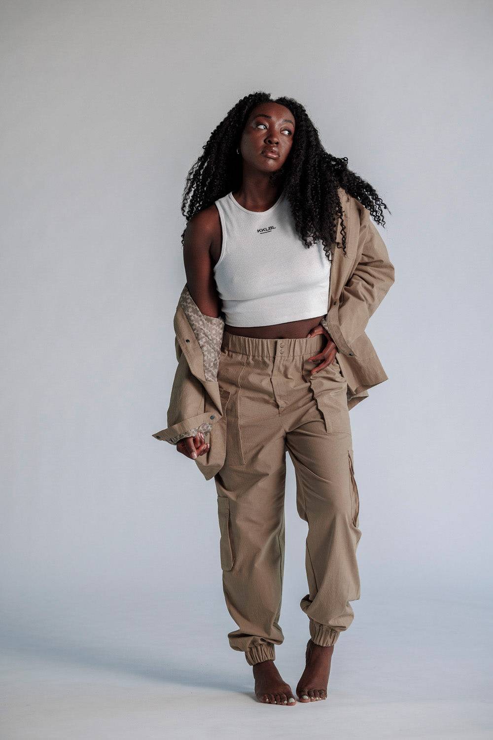 Karo Kauer Cargo Pants Mocca Große Rabatte