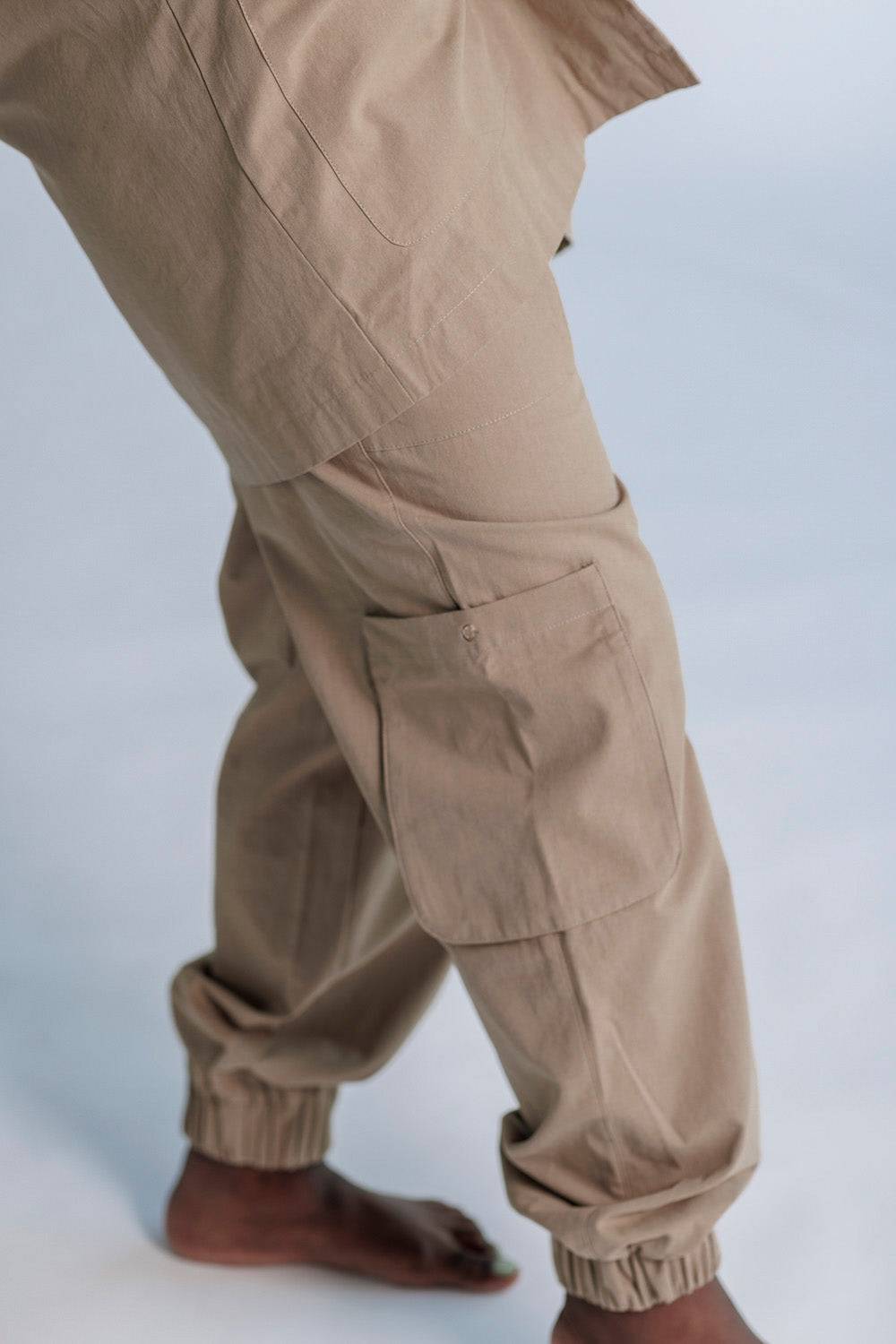 Karo Kauer Cargo Pants Mocca Große Rabatte