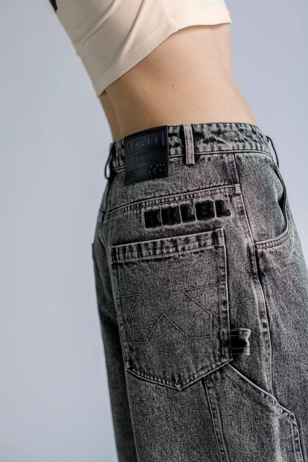 Karo Kauer Denim Pants Black Bestseller
