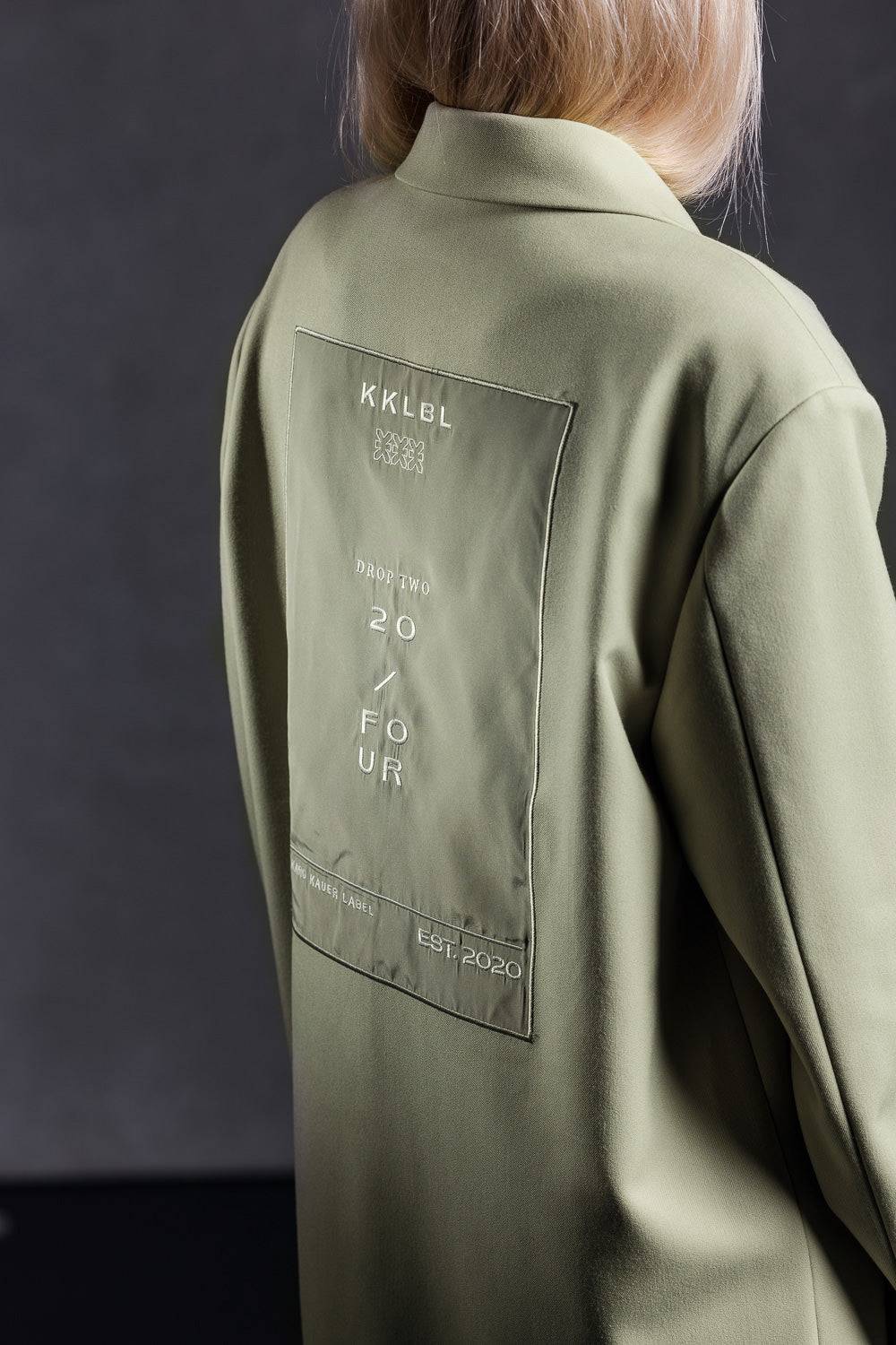 Karo Kauer Blazer Faded Green Neueste Stile
