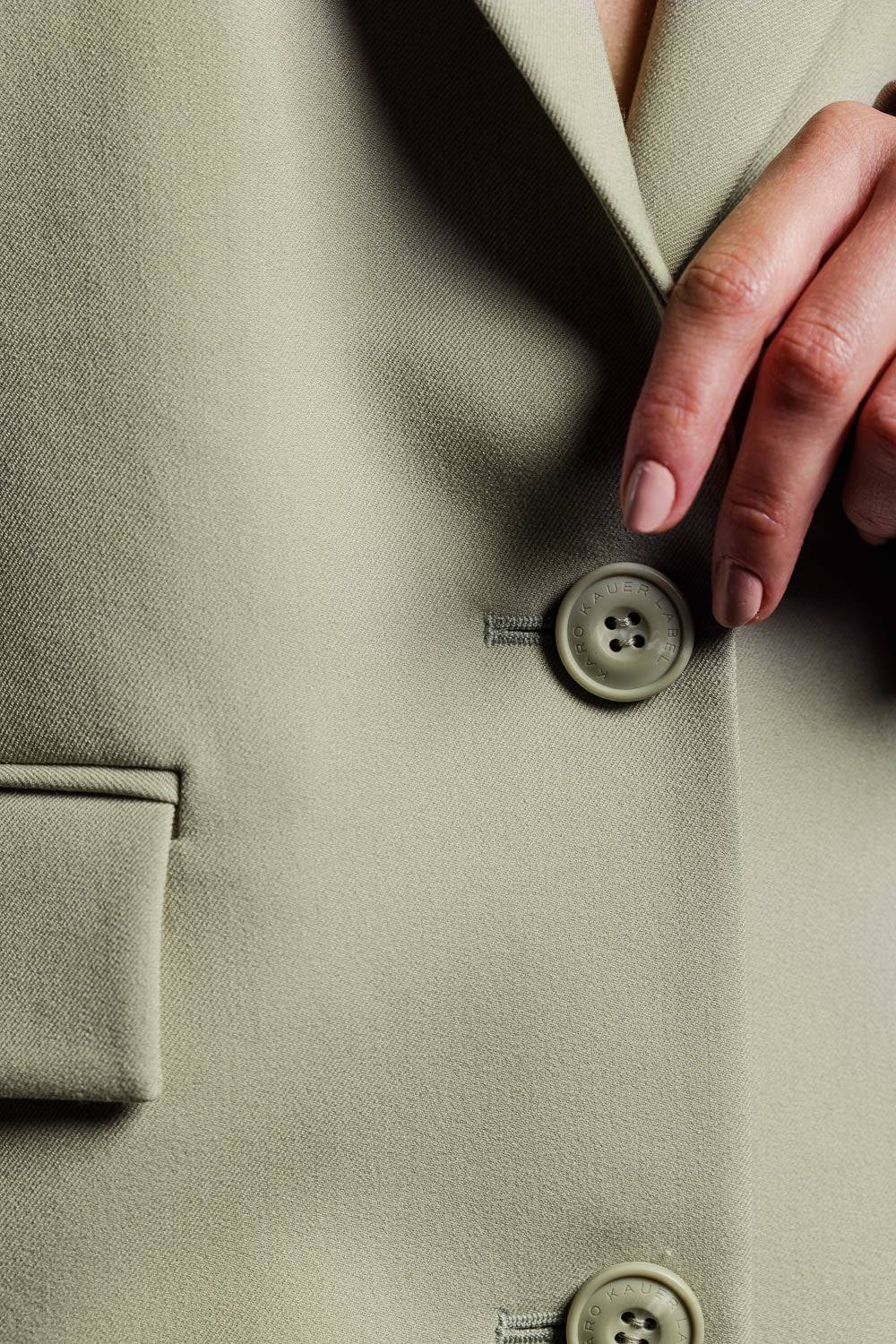 Karo Kauer Blazer Faded Green Neueste Stile