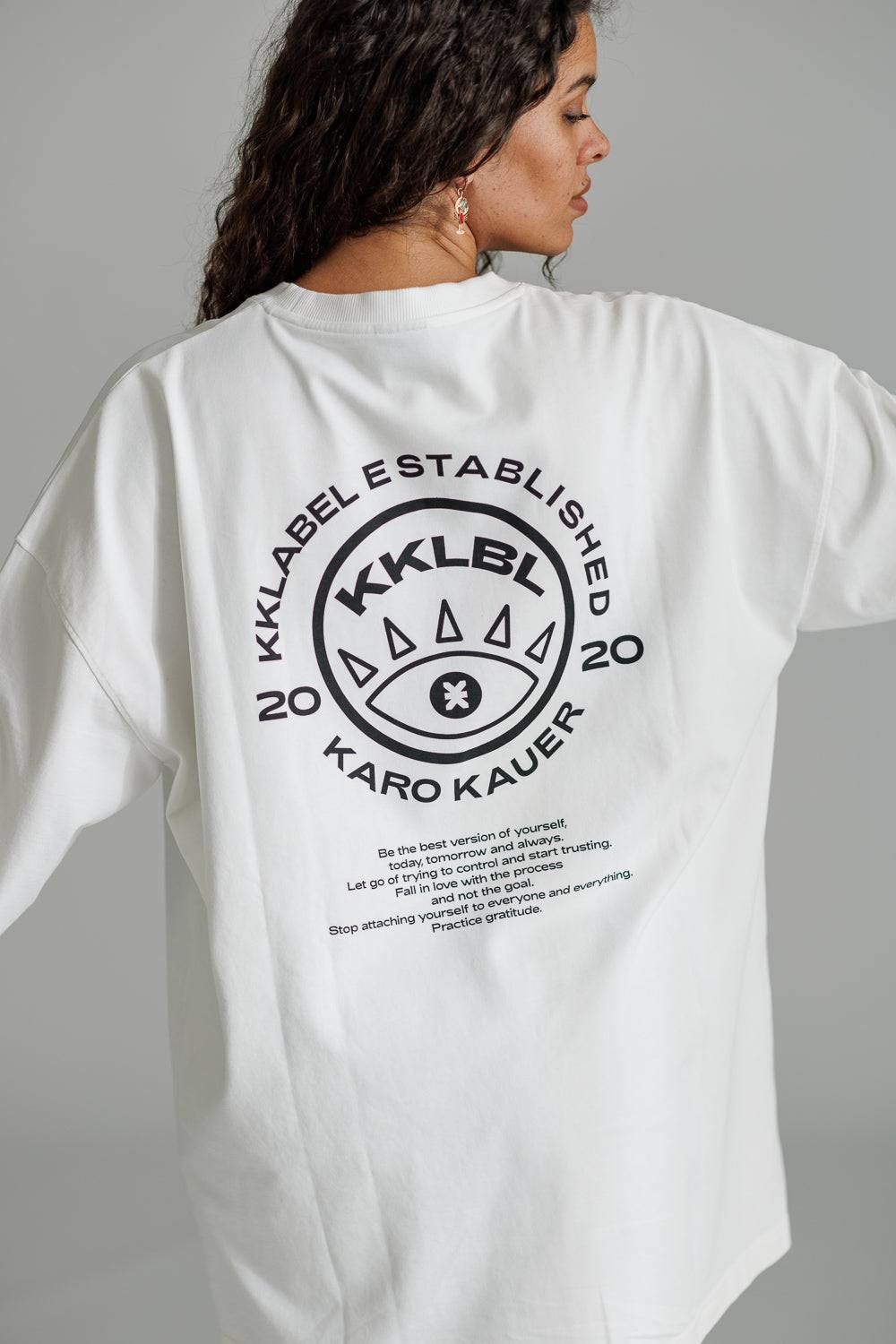 Karo Kauer Longsleeve White Clearance-Verkauf