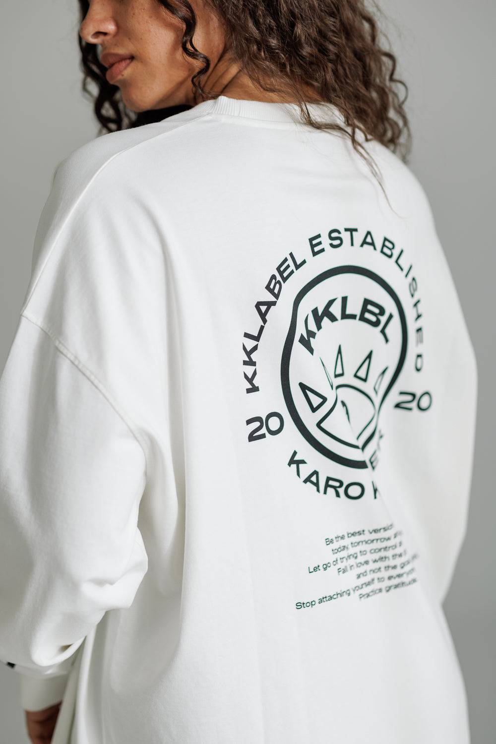 Karo Kauer Longsleeve White Clearance-Verkauf