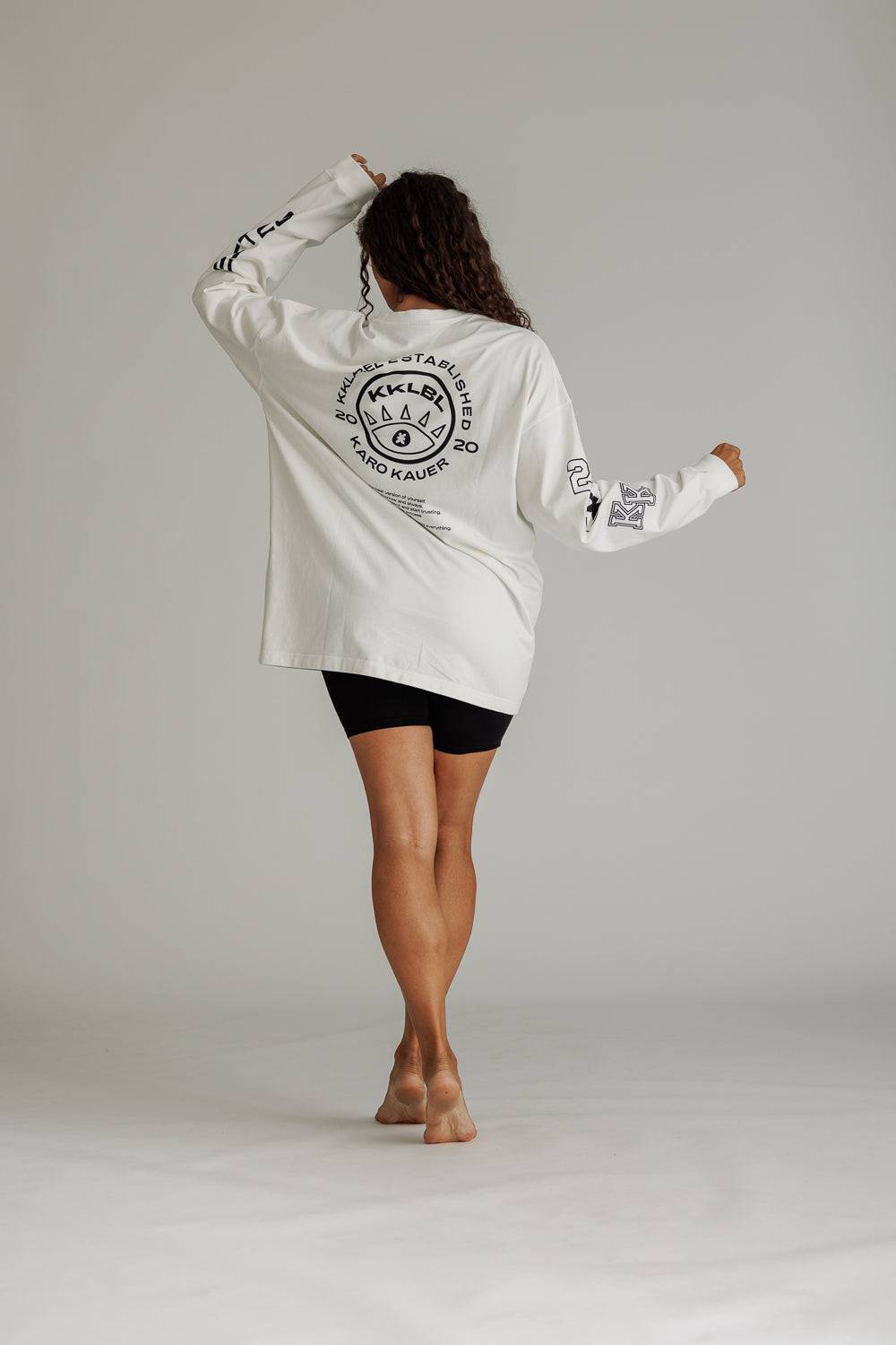Karo Kauer Longsleeve White Clearance-Verkauf