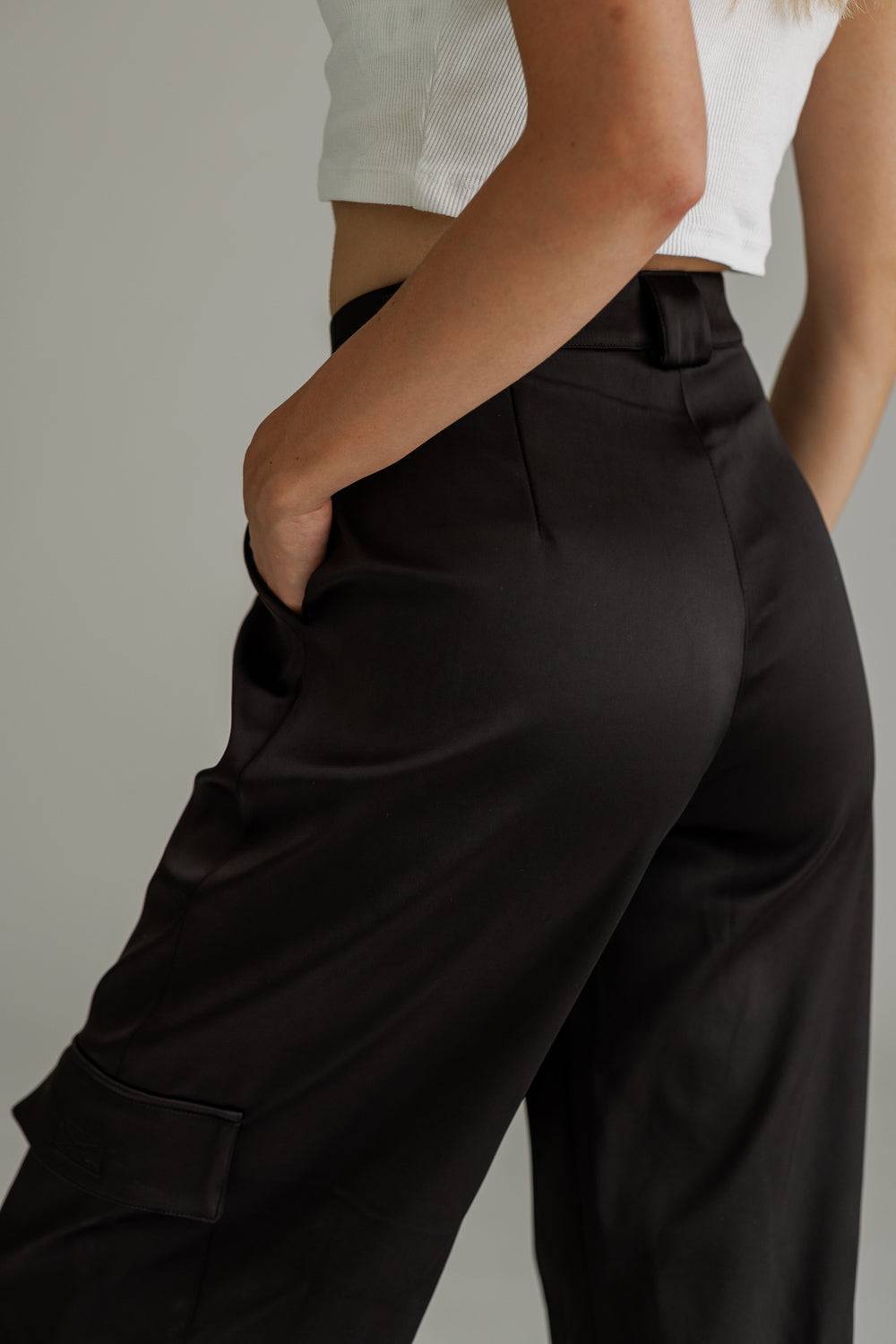 Karo Kauer Satin Pants Black Fabrikpreis