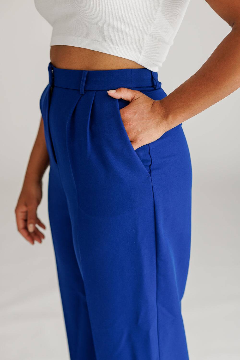 Karo Kauer Formal Pants Blue Rabatt