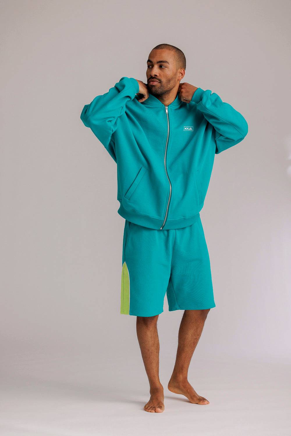 Karo Kauer Sweat Shorts Tile Blue Begrenztes Angebot