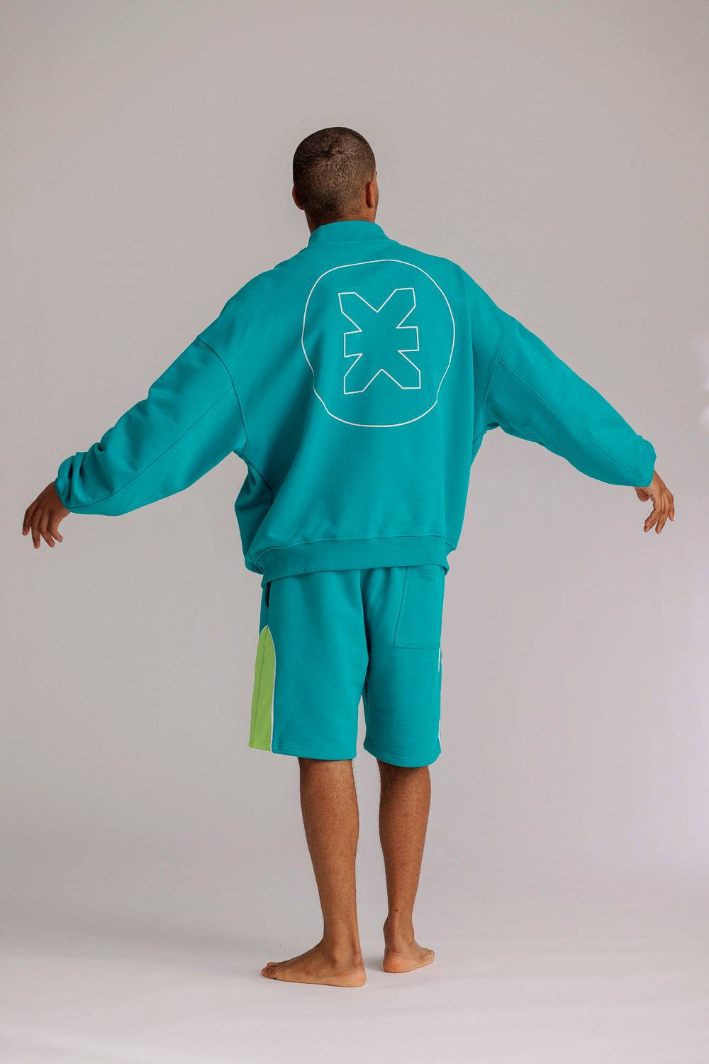 Karo Kauer Sweat Shorts Tile Blue Begrenztes Angebot
