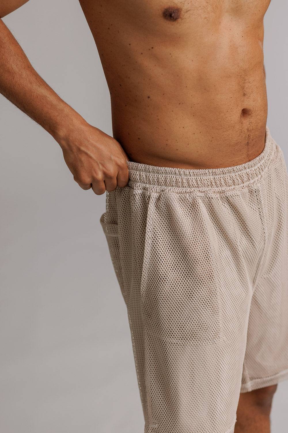 Karo Kauer Mesh Shorts Sand Online Shopping