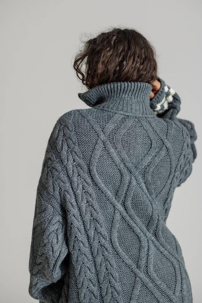 Karo Kauer Knit Zipped Sweater Grey Neueste Mode