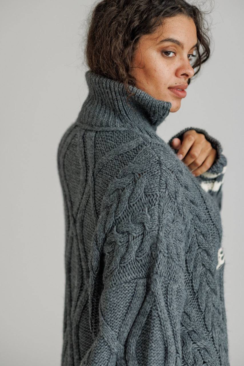 Karo Kauer Knit Zipped Sweater Grey Neueste Mode