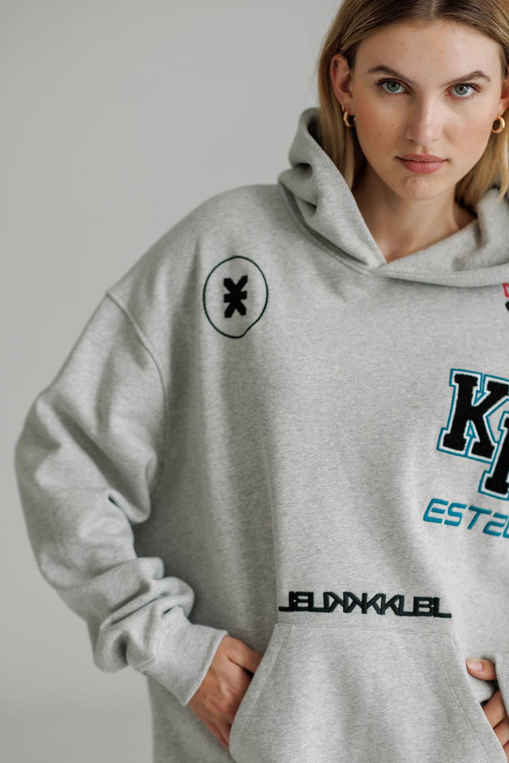 Karo Kauer Hoodie Grey Melange Online Outlet