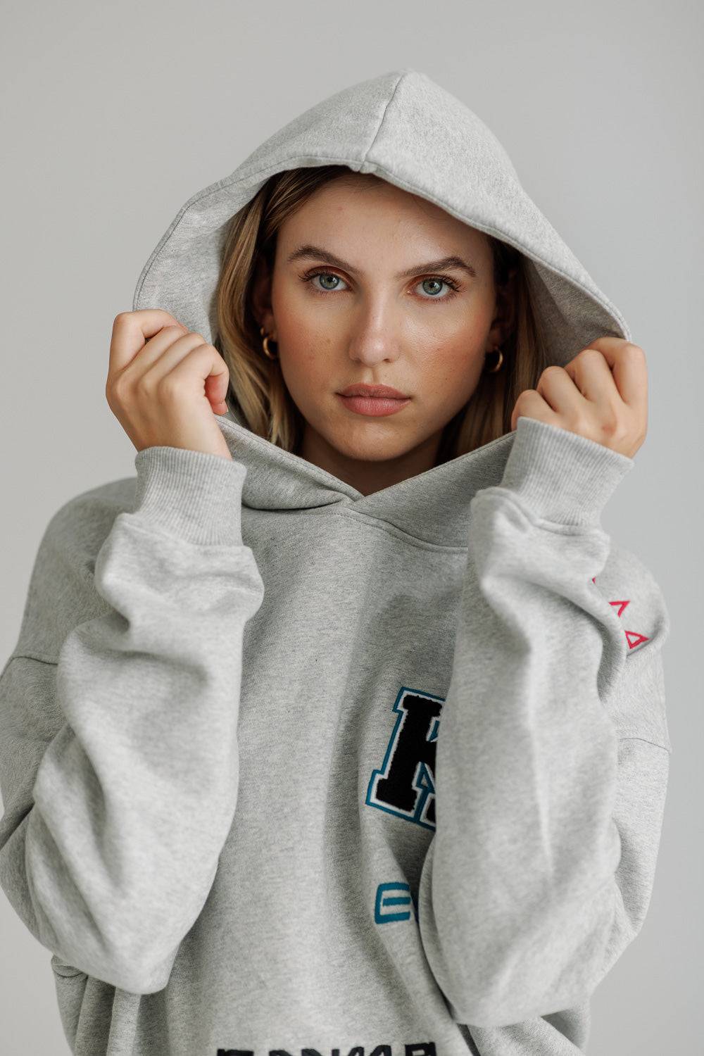 Karo Kauer Hoodie Grey Melange Online Outlet