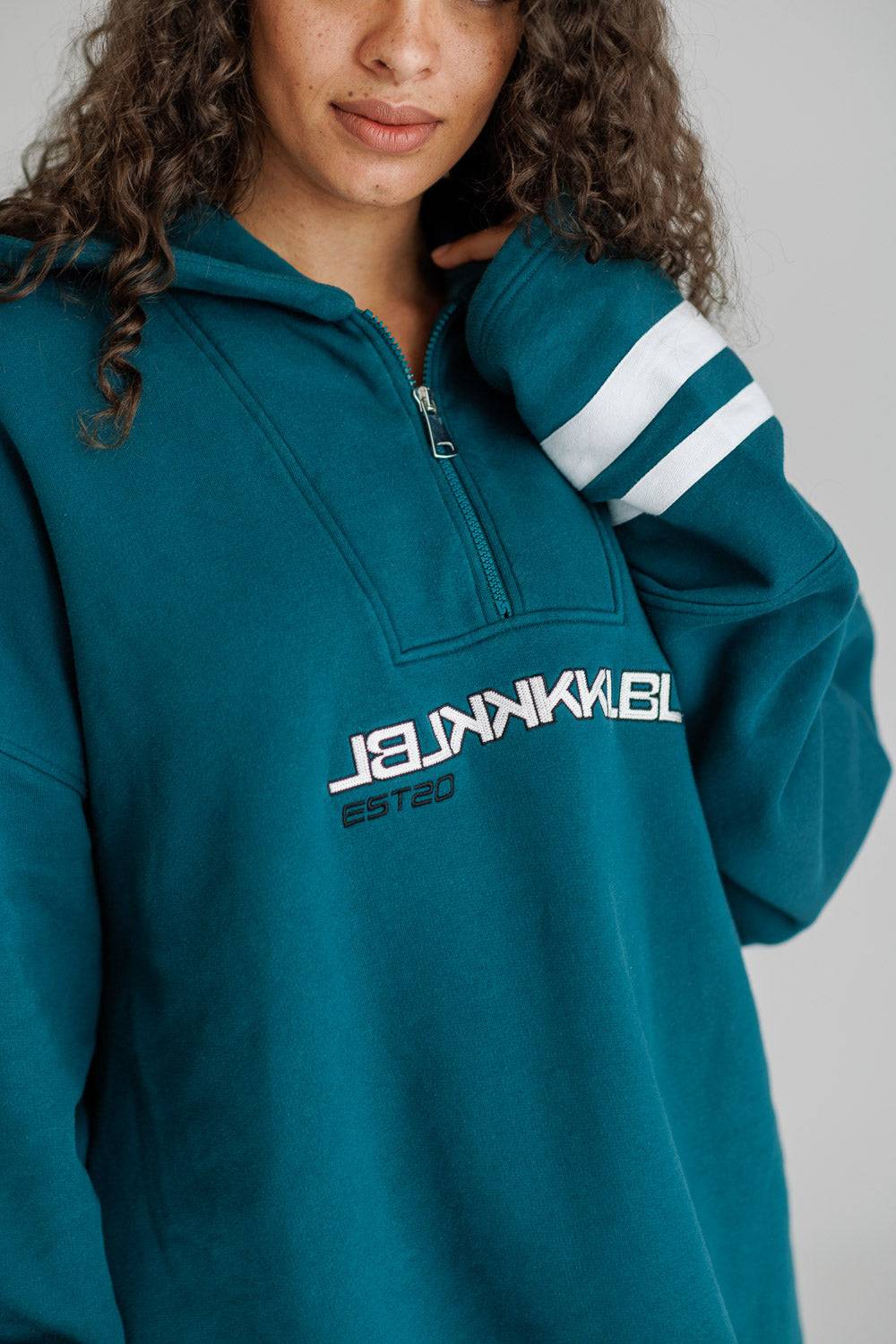 Karo Kauer Zipped Sweater Green Zeitlich begrenztes Angebot