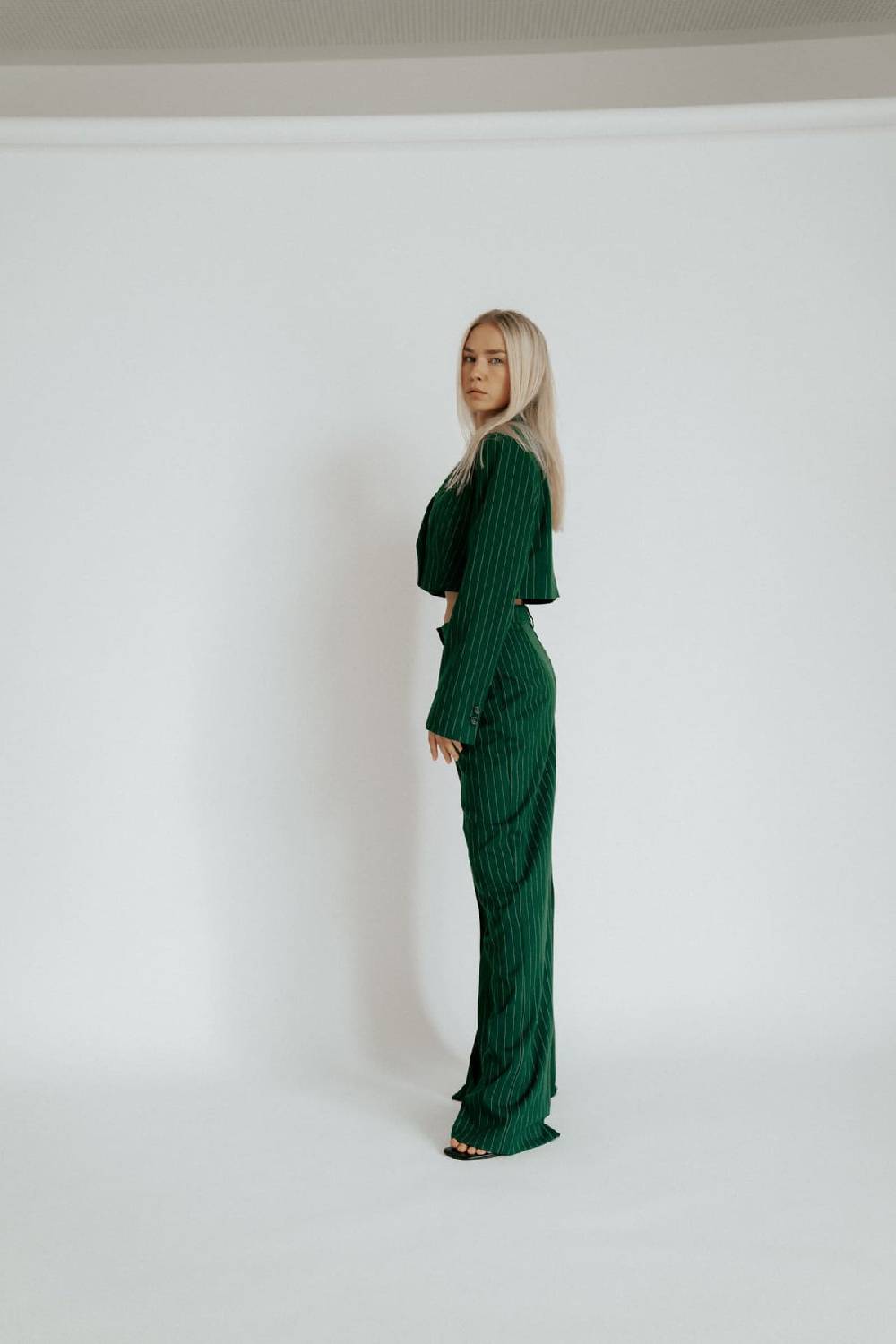 Karo Kauer Blazer Short Sapphire Green Räumungsverkauf