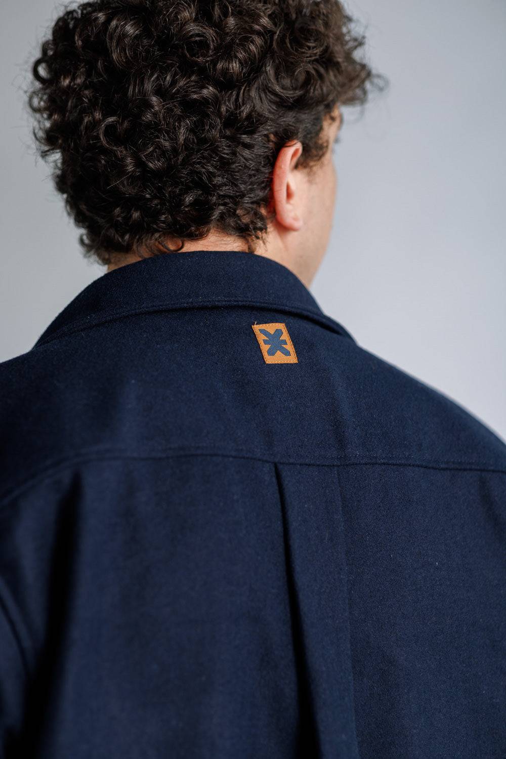 Karo Kauer Overshirt Dark Blue Kostenlose Rückgabe