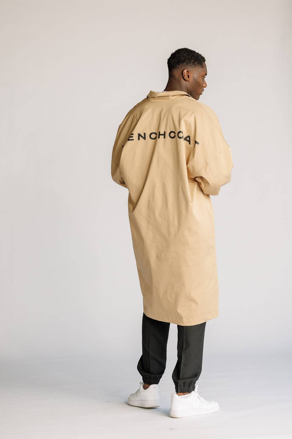 Karo Kauer Trenchcoat Beige Clearance-Verkauf
