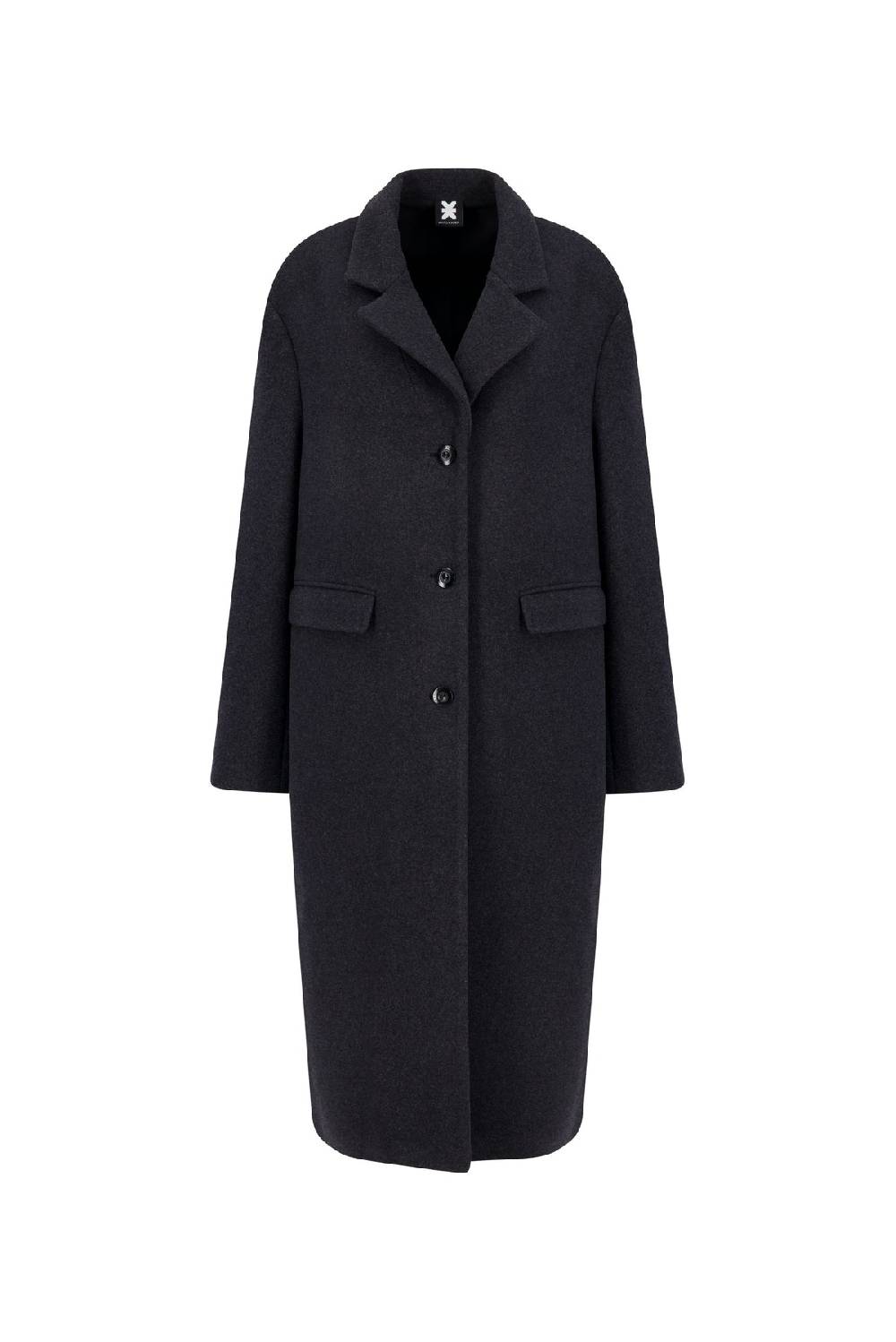 Karo Kauer Coat Oversize Grey Speichern exportieren