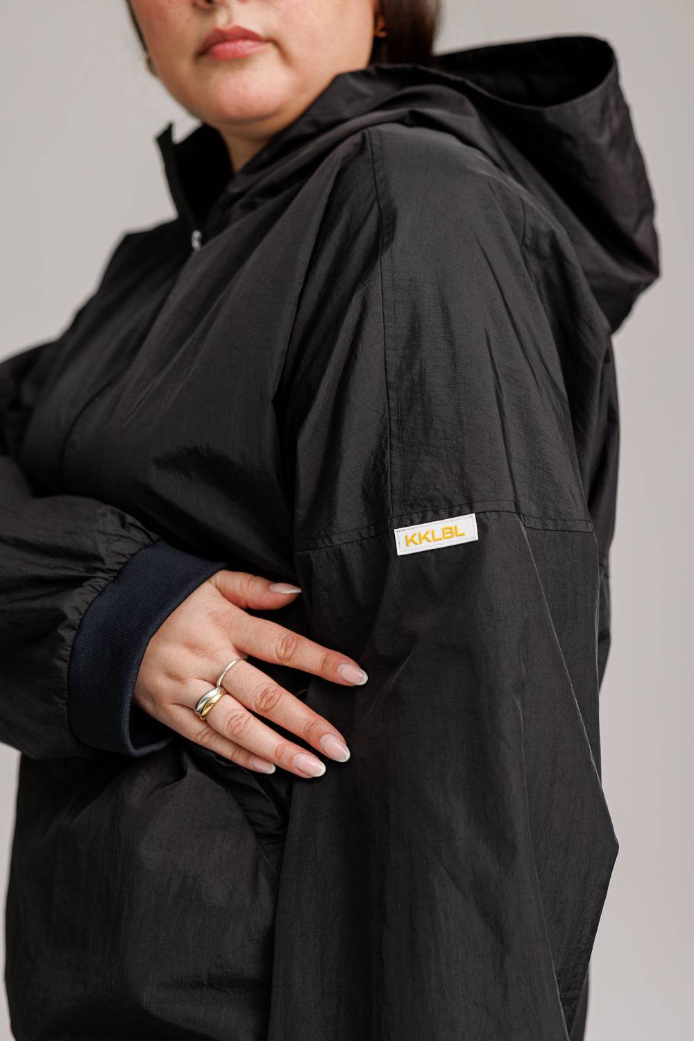 Karo Kauer Windbreaker Black Black Friday Preise