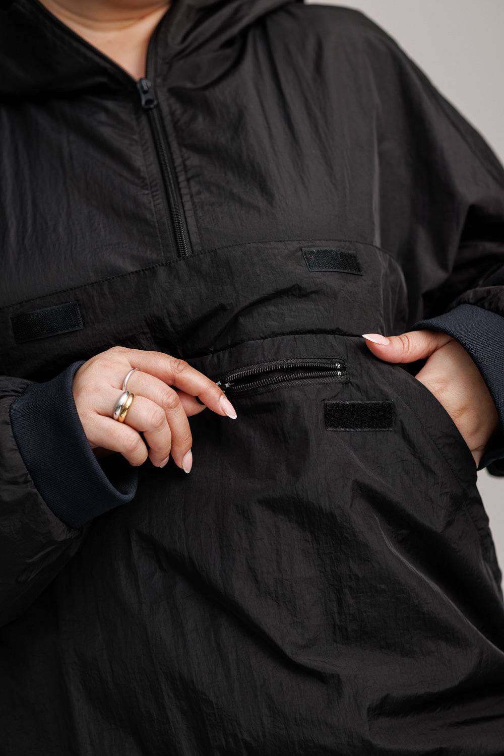 Karo Kauer Windbreaker Black Black Friday Preise