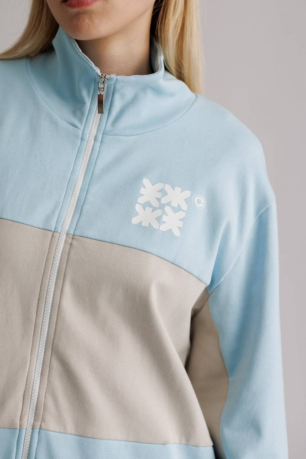 Karo Kauer Tracksuit Jersey Jacket Light Blue zollfrei