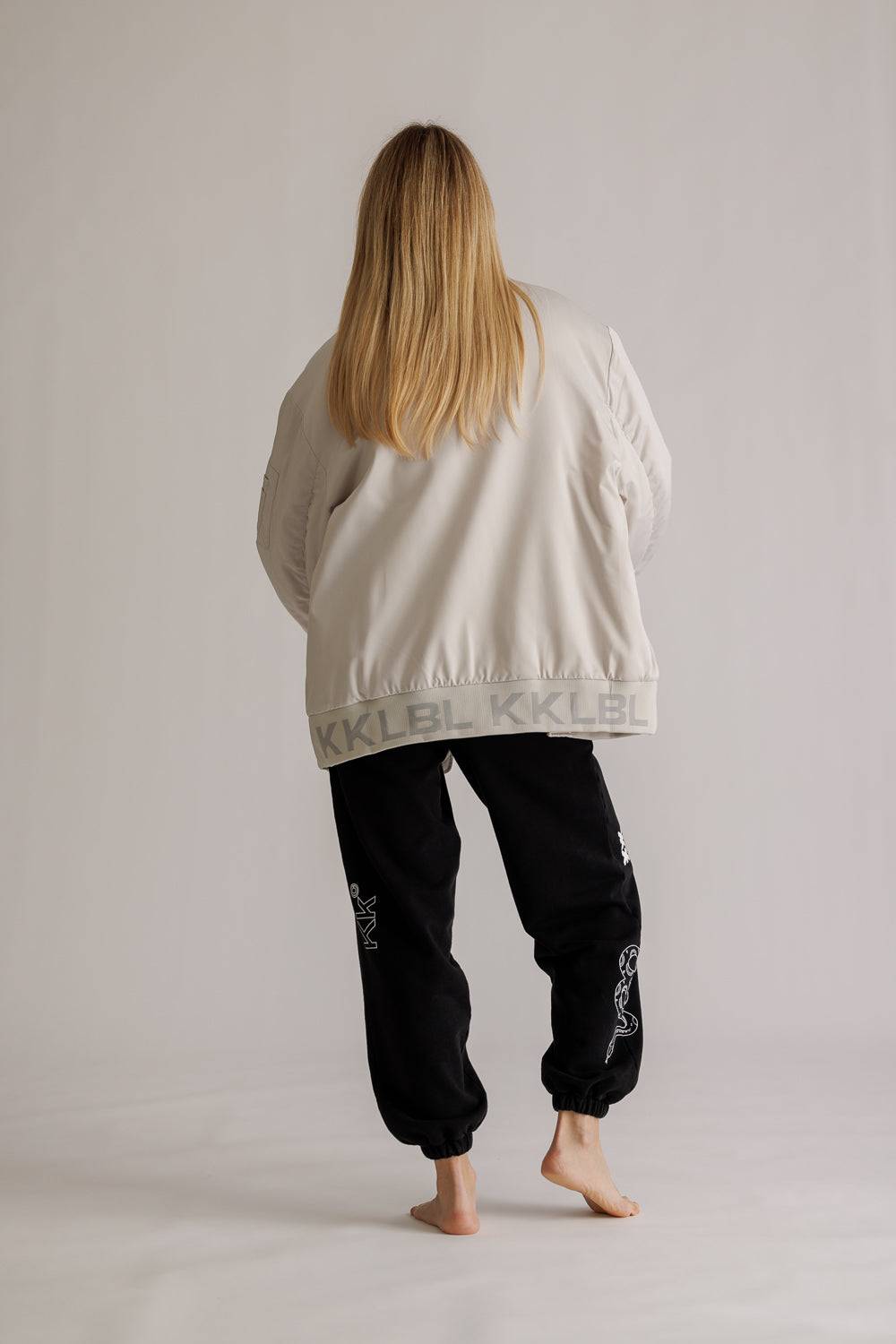 Karo Kauer Bomberjacket Silver Grey Rabatte dieses Monats
