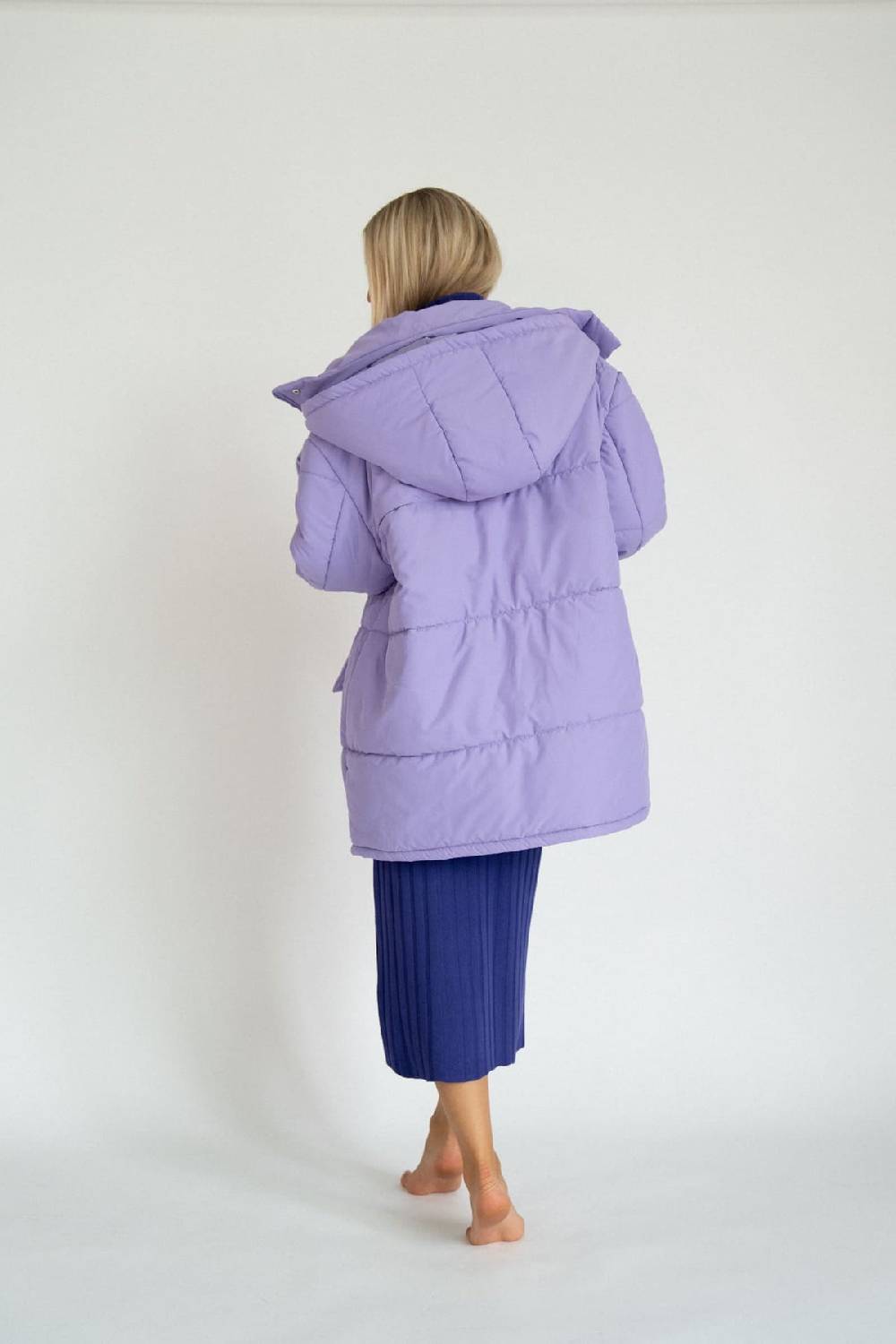 Karo Kauer Puffer Jacket Lilac Auslauf