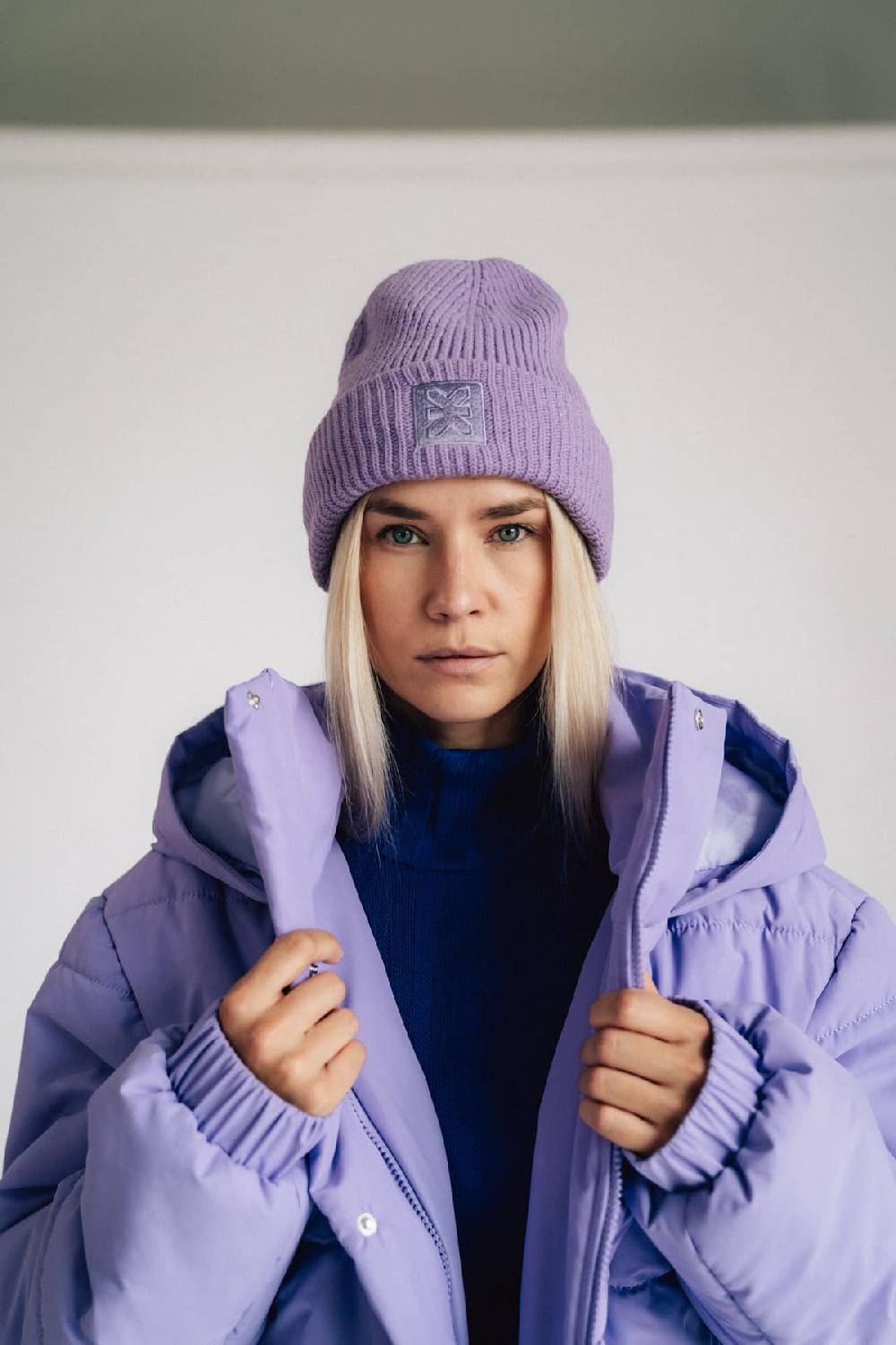 Karo Kauer Puffer Jacket Lilac Auslauf
