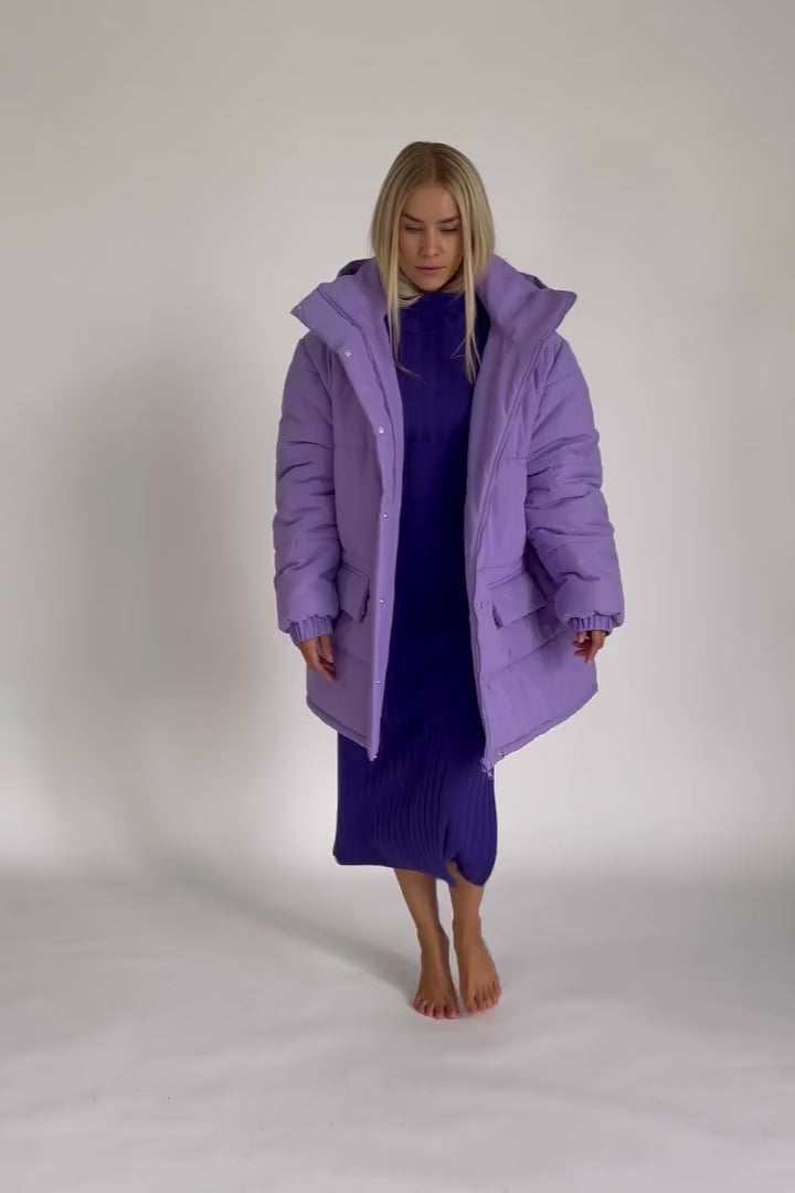 Karo Kauer Puffer Jacket Lilac Auslauf