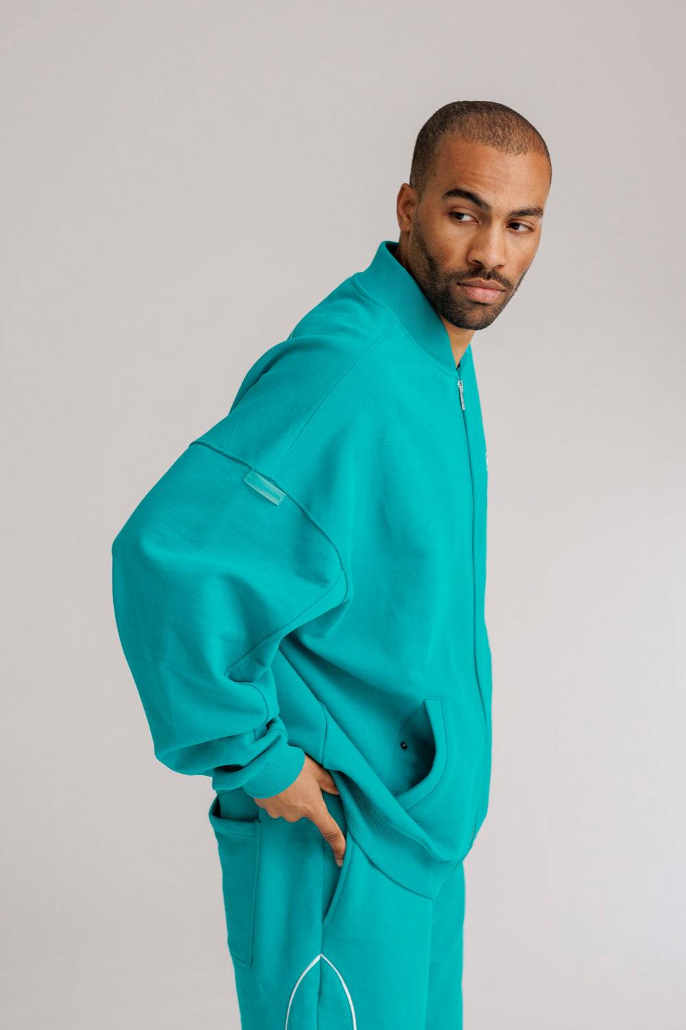 Karo Kauer Zipped Jacket Tile Blue Kostenloser Versand