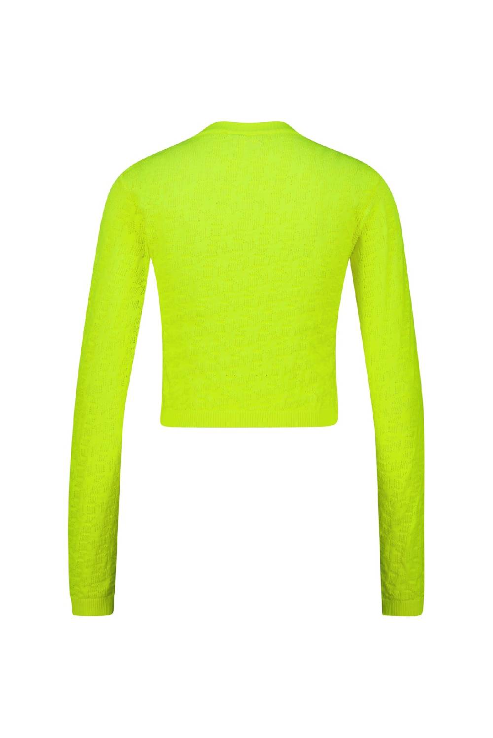 Karo Kauer Knit Shirt Cropped Neon Lime Rabatt