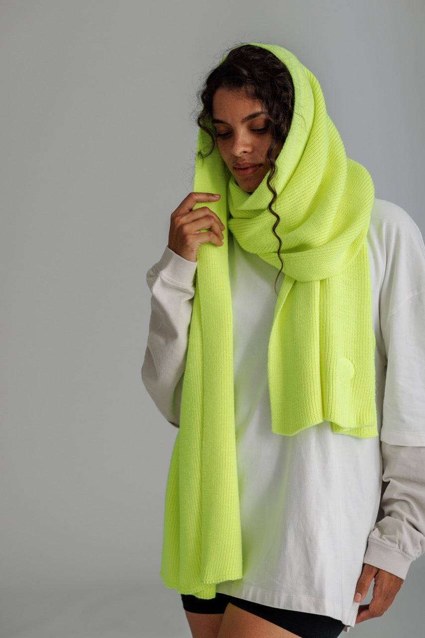 Karo Kauer Scarf Neon Lime Lagerräumung
