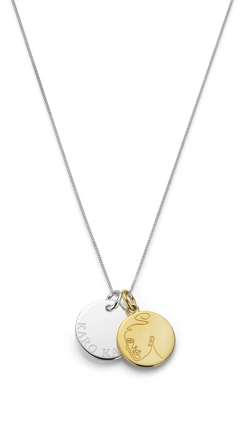 Karo Kauer Fine Necklace Silver x KK Coins Tiefpreis