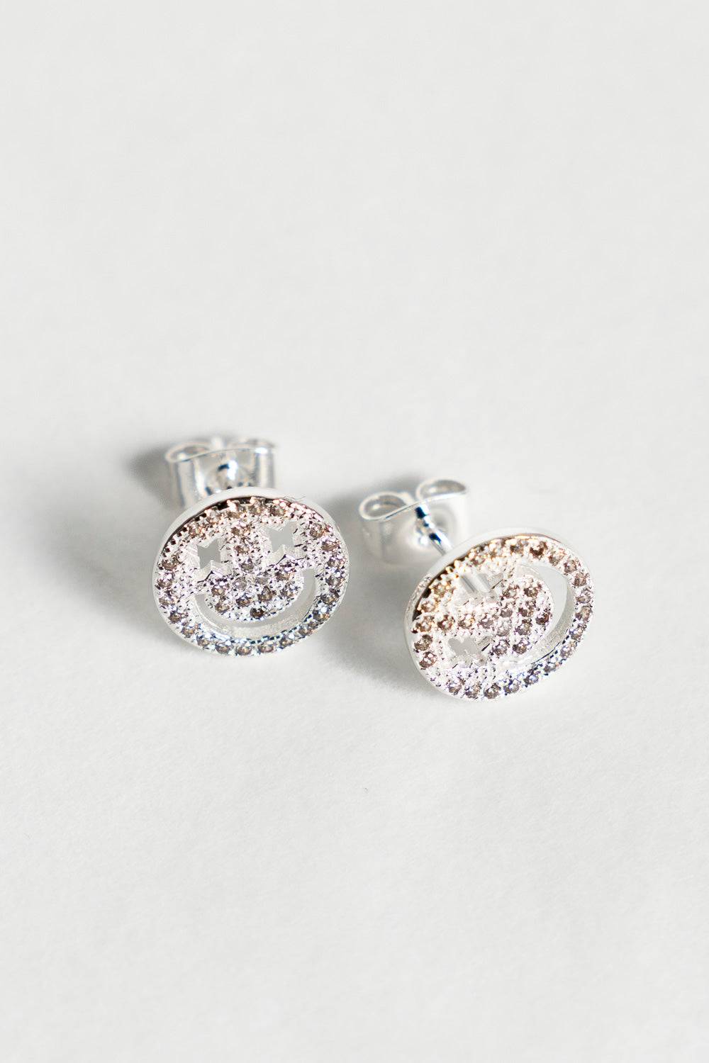 Karo Kauer Smile Studs Sparkle Silver Letzte 2 Tage