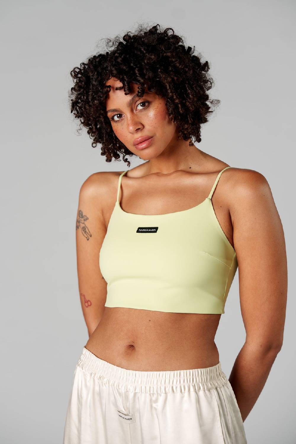 Karo Kauer Cropped Top Matcha Top Angebot