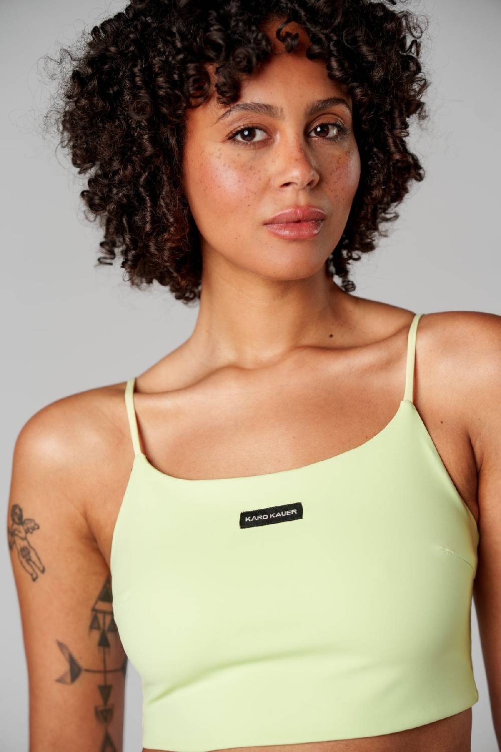 Karo Kauer Cropped Top Matcha Top Angebot