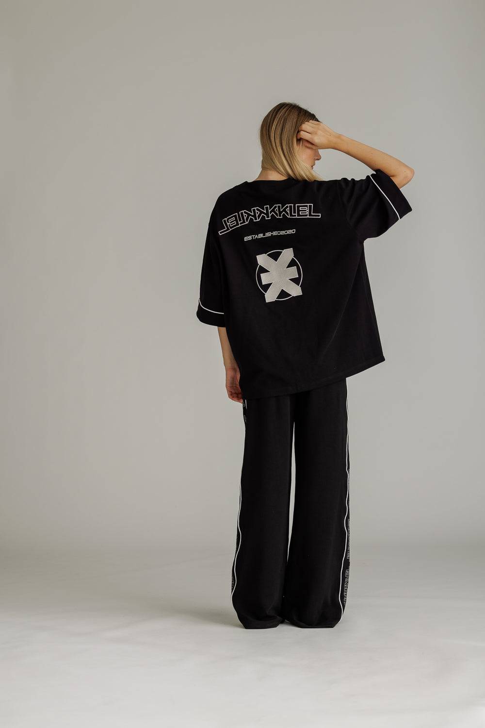 Karo Kauer Baseballshirt Black Zeitlich begrenztes Angebot