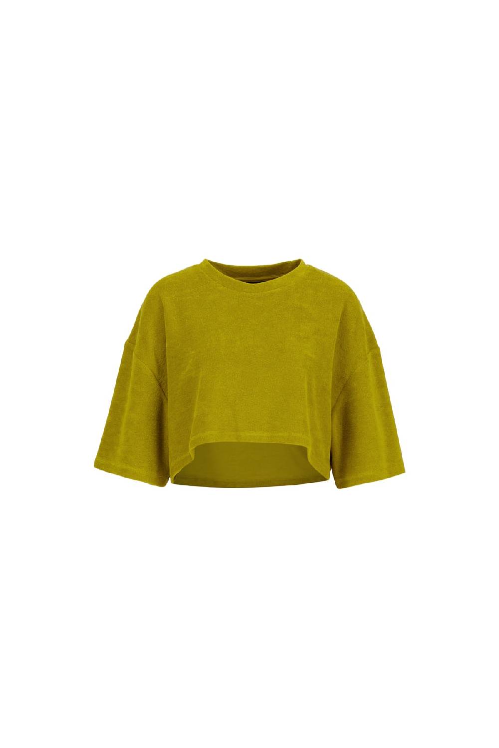 Karo Kauer Frottee T-Shirt Olive Tägliche Deals