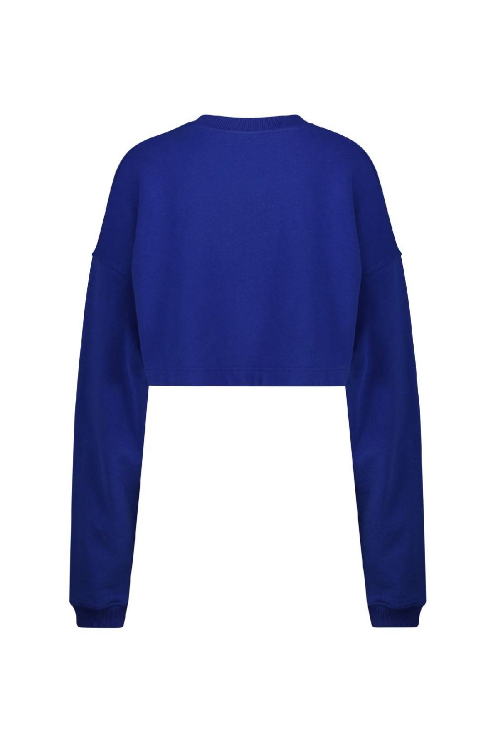Karo Kauer Sweater Cropped Dark Blue Zeitbegrenzte Promotion