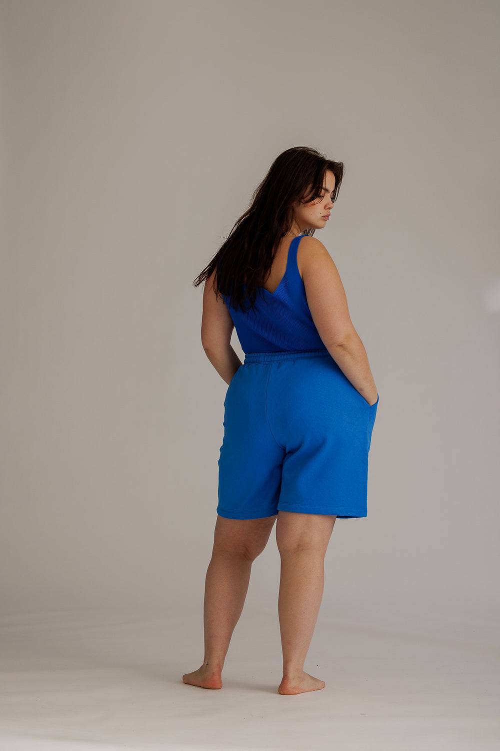 Karo Kauer Long Shorts Sonic Blue Kostenloser Versand international