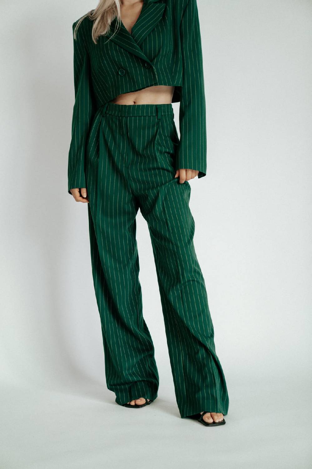 Karo Kauer Formal Pants Sapphire Green Black Friday Preise