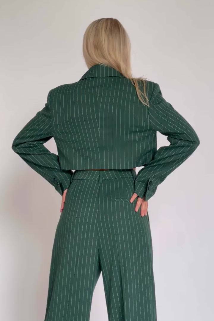 Karo Kauer Formal Pants Sapphire Green Black Friday Preise