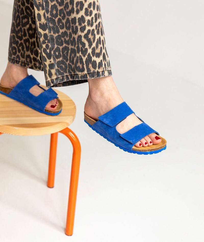 KAUF DICH GLüCKLICH Slipper Blau