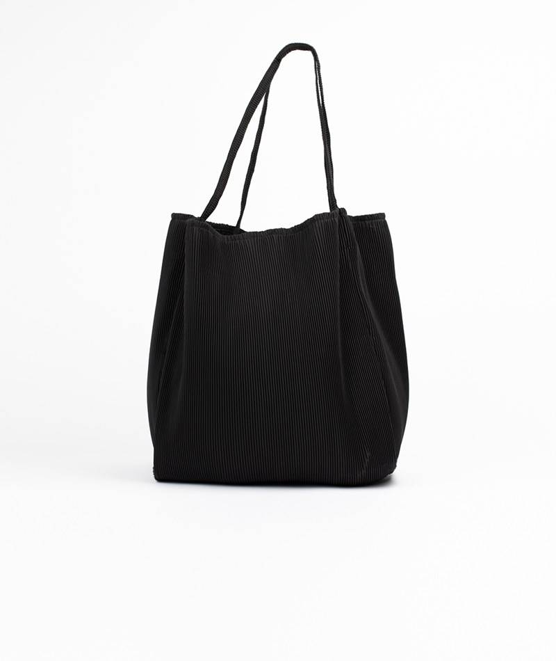 Kauf Dich Glücklich YUKU Plissee Shopper Schwarz