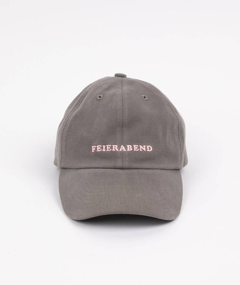 KAUF DICH GLüCKLICH Cap Feierabend Grau aus Bio-Baumwolle Online Outlet