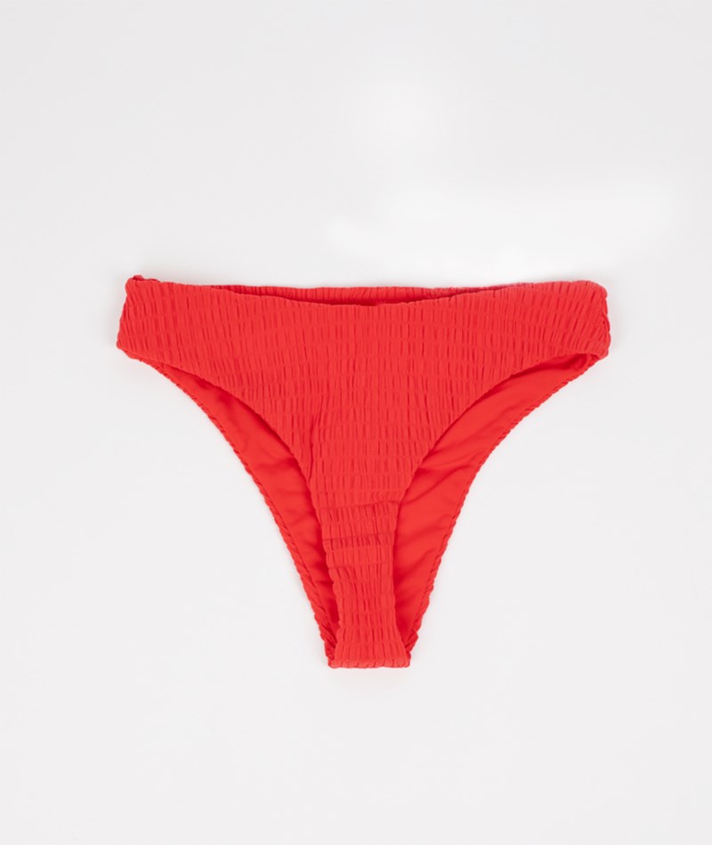 Kauf Dich Glücklich VILA VIMikayla Smocked Bikini Slip Rot