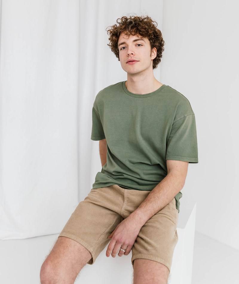 KAUF DICH GLüCKLICH Shorts Cord Beige Auslauf